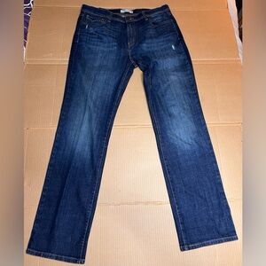 Levi’s 505 Women’s Straight Leg Jeans Size 14 Long Distressed Denim